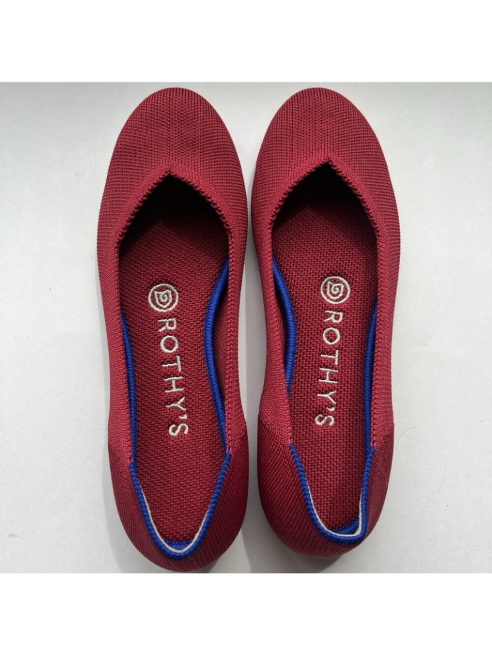 Rothy's Scooter Red The Flats Retired Ballet Shoes Round Toe Women's Size 6 US - Picture 7 of 10